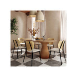 Nessie Natural Rattan Dining Chair - Set of 2