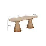 Fassa  87" Oval Dining Table