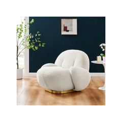 Claudia Faux Shearling Accent Chair