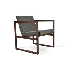 Cube Lounge Chair - Wood