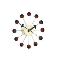 Ball Clock - Solid Walnut