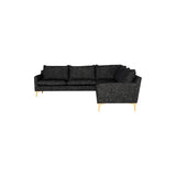 Nuevo Anders 2 Arm Sectional  - Gold Legs