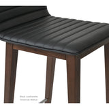 Sohoconcept Corona Wood Bar Stool - Upholstered