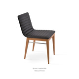 Sohoconcept Corona Wood Dining Chair - Upholstered