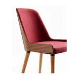 B&T  Hudson Side Chair - Wood Legs