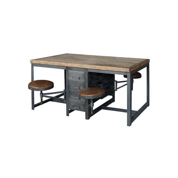Hughes Rupert Work Table - Desk: Industrial Modernism: