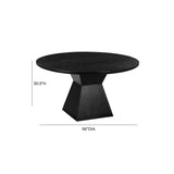 Nolan  Wood Round Dining Table