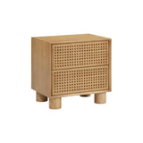 Miles Rubberwood Nightstand