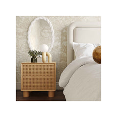 Miles Rubberwood Nightstand