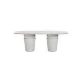 Margot  Concrete 83" Oval Dining Table