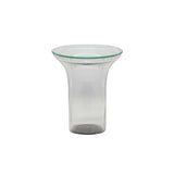 Cassandra  Glass Flared Side Table