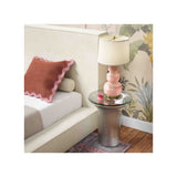 Cassandra  Glass Flared Side Table