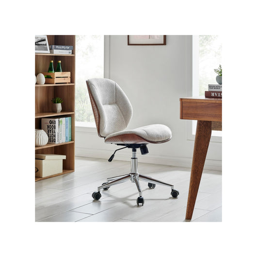Shaun KD PU Bamboo Office Chair - Fabric