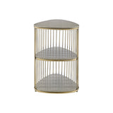 Theron Faux Shagreen Side Table