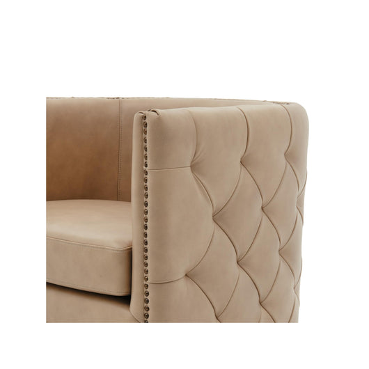 Leslie  Leather Swivel Chair