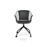 Zebra  Spider Side Chair with Casters