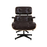 Grayson PU Lounge Chair and Ottoman