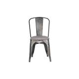 Metropolis KD PU Metal Side Chair - set of 4