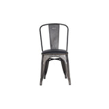 Metropolis KD PU Metal Side Chair - set of 4