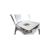 Metropolis Distressed Metal Side Chair - Set of 4