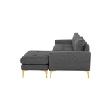 Nuevo Colyn Sectional Sofa - Gold  Legs