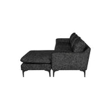Nuevo Anders Sectional Sofa - Black Legs