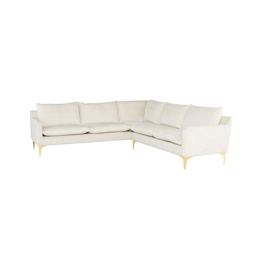 Nuevo Anders 2 Arm Sectional  - Gold Legs