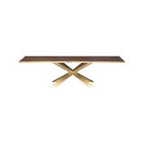 Nuevo Couture Dining Table - Gold and Oak