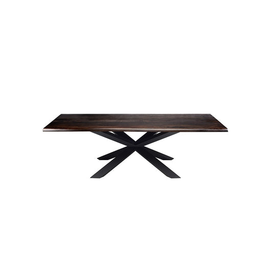 Nuevo Couture Dining Table - Oak - Black Steel Base
