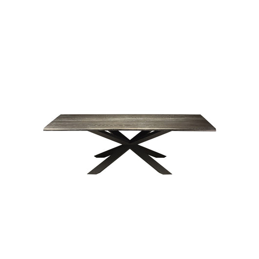 Nuevo Couture Dining Table - Oak - Black Steel Base