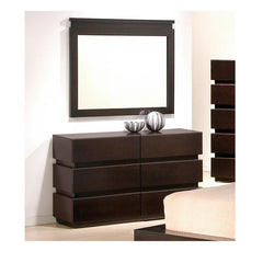 J&M Furniture Knotch Dresser and Mirror