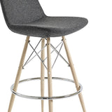 Mobili Modern Counter Electra Stool - Dowel Base