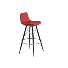 Mobili Modern Lyra Bar Stool - Dowel