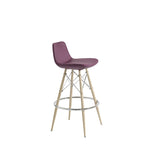 Mobili Modern Lyra Bar Stool - Dowel