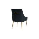 TOV Beatrix Velvet Side Chair - Gold