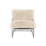 Kimi Natural Genuine Sheepskin Chair