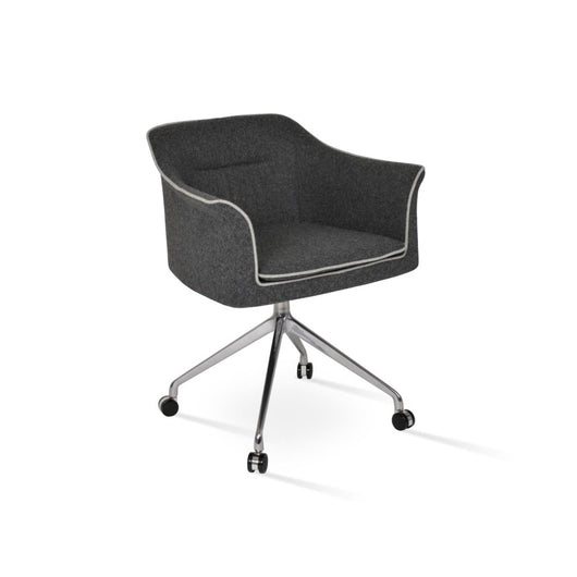 London Arm Spider Chair - With Casters