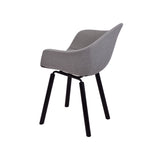 Toou TA Dining Arm Chair - YI Base - Upholstered